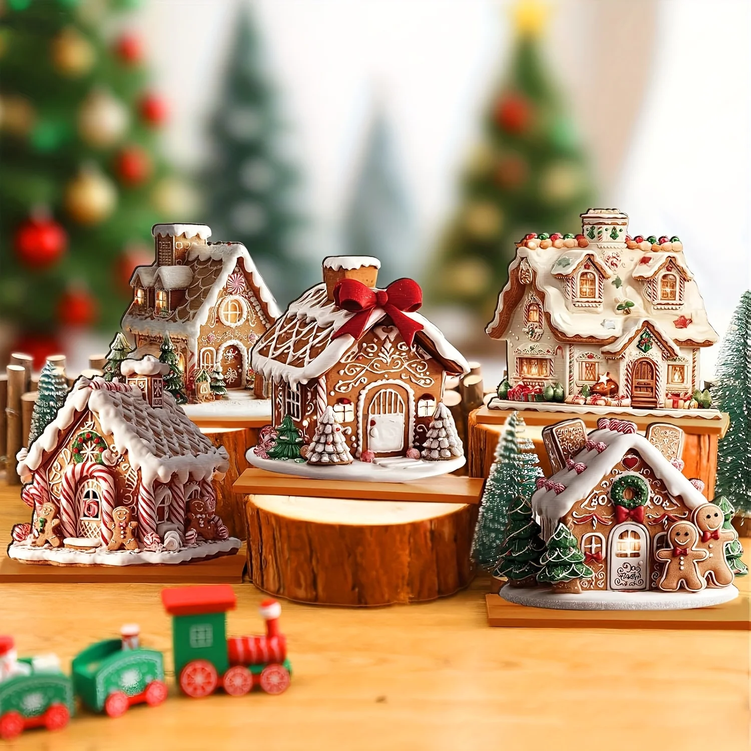 5-Piece Gingerbread Christmas - Home Fragrance Gingerbread ulasan dan harga