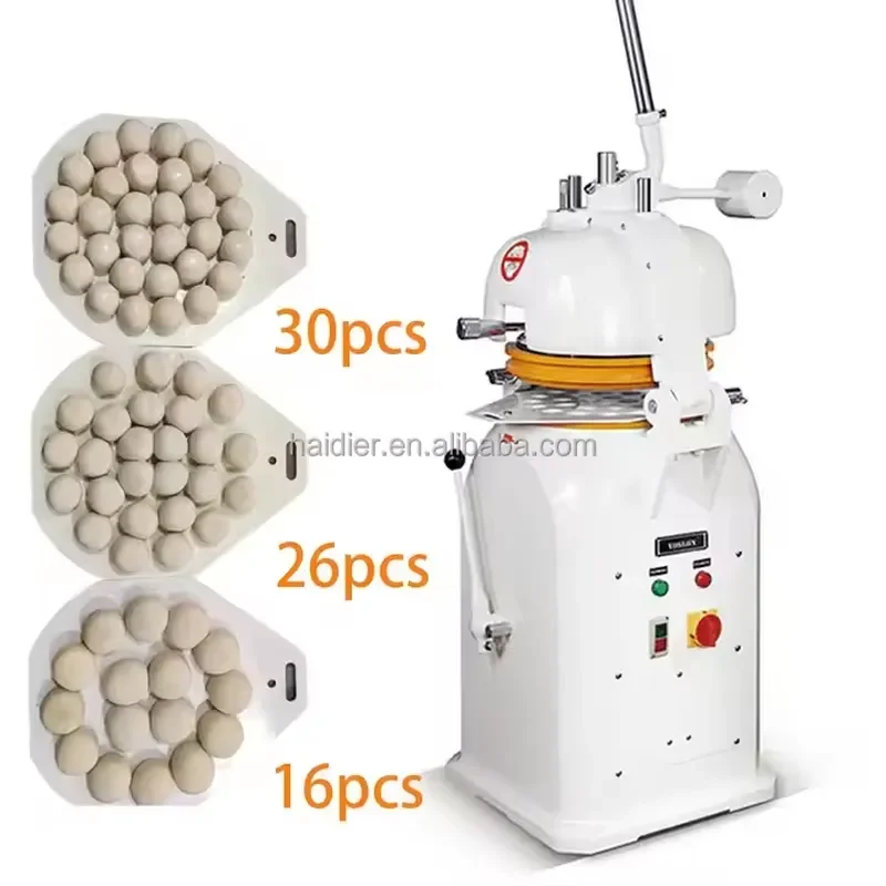 Pizza Bakery Dough Rounder 25 to 100 Grams for Burger Dough Ball Production Machine Dough Divider Rounder Molder