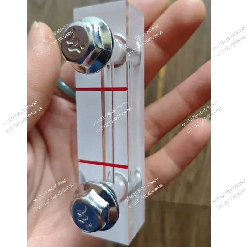 Screw Air Compressor Oil Level Sight Glass Window with Center Distance Options 40-200MM for Easy Oil Monitoring