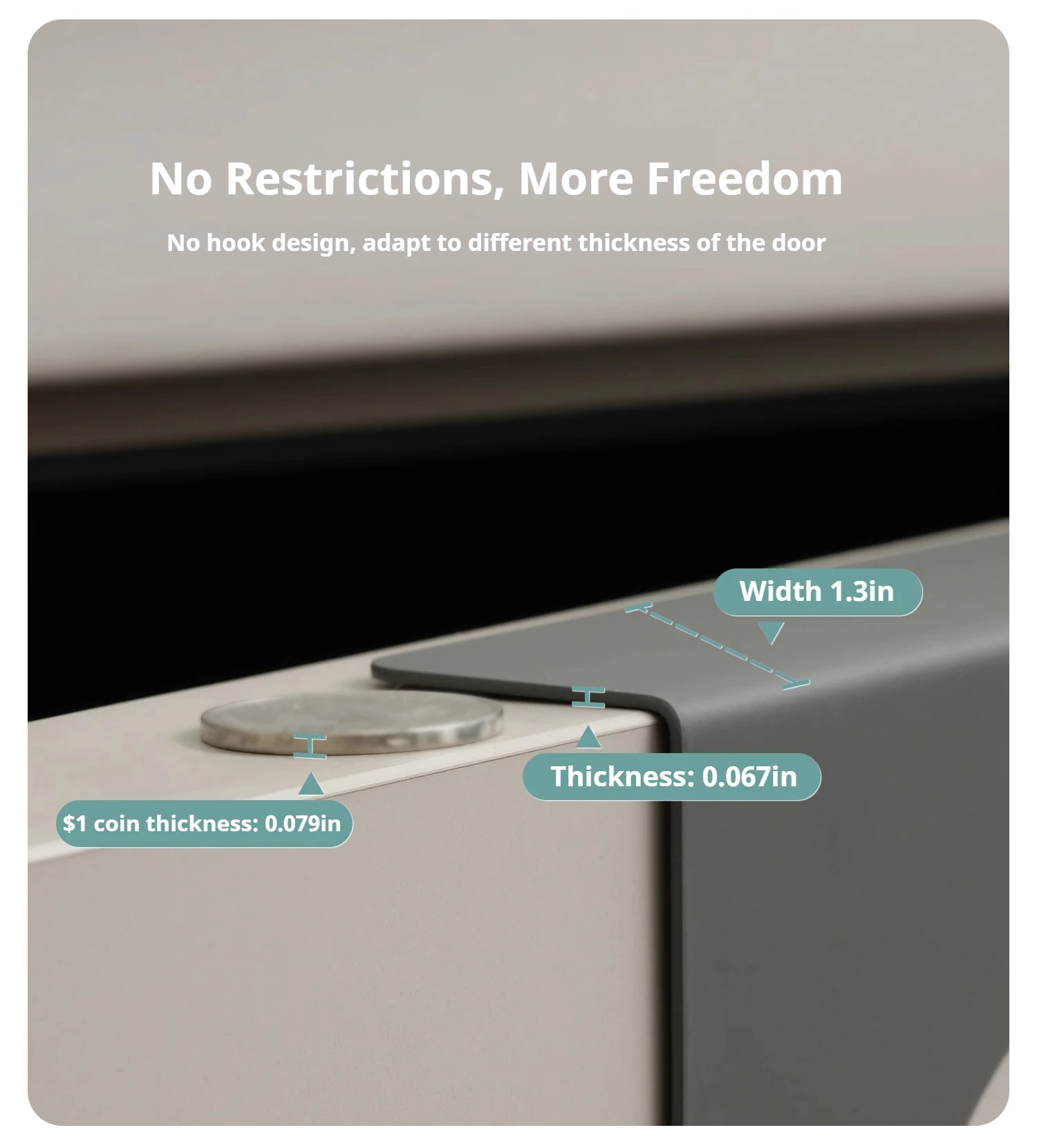 خطاف باب ثلاثي مثبت على الحائط، خالٍ من اللكمات، شماعات لا أثر لها للمعاطف والقبعات والحقائب والمزيد!