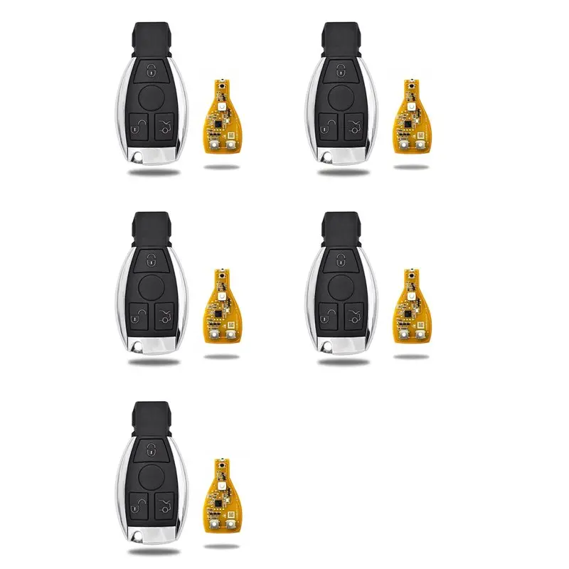 NEW HOT In Stock-5X VVDI BE Key Pro 3 Button Remote Car Key For Mercedes Benz V4.2 PCB Remote Key Chip Improved Version 315/433M