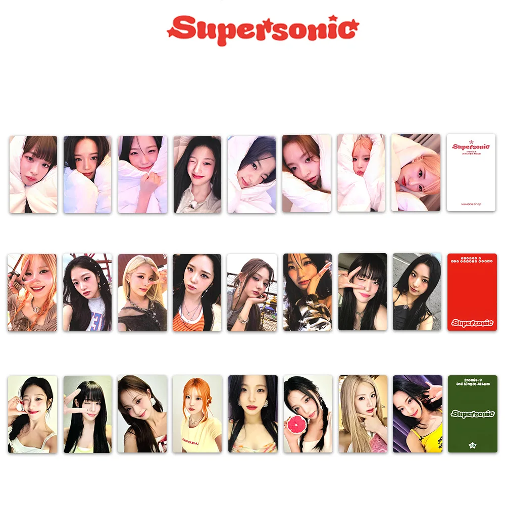 KPOP fromis_9 Supersonic Album Card SaeRom ChaeYoung HaYoung Special Card JiWon ChaeYeon SeoYeon NaGyung JiHeon Fans Collection