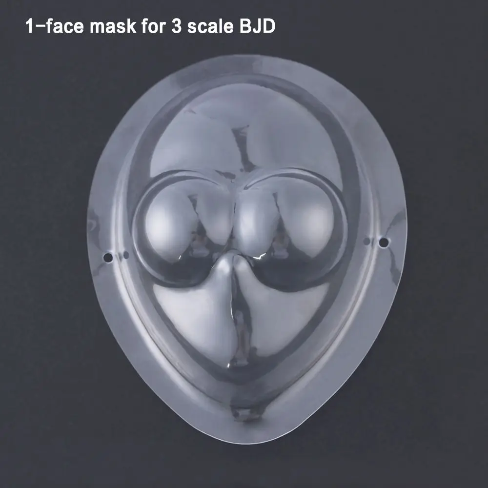 Hot Silicone Protect Make Up Face Mask 1/4 1/3 1/6 Doll Head Wig Cap Blythe