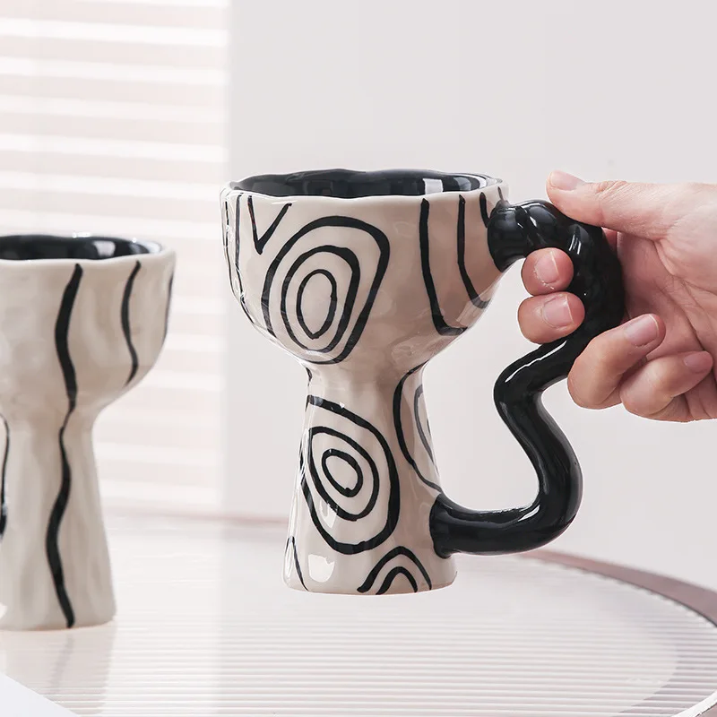 

Irregular Ceramic Cups, Wine Glasses, Coffee Cup Decorations, Desserts, Ice Cream Cups, Home Decor, Home Gifts