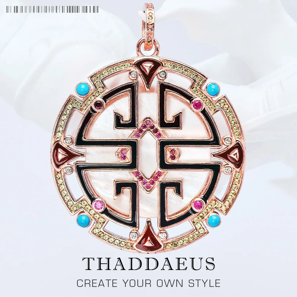 

Кулон с Азиатским орнаментом, изящное украшение из серебра 2022 пробы в этническом стиле, подарок для женщин, новинка весны 925