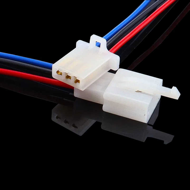 1 Kit 3 Pin Way Electrical Wire Connector Plug Set auto connectors with cable/total length 21CM