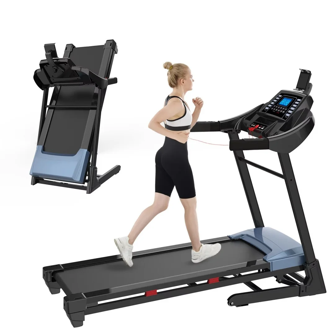 Multifunctional electric walking pad treadmill, motor driven, suitable for professional commercial and home gym fitness workouts