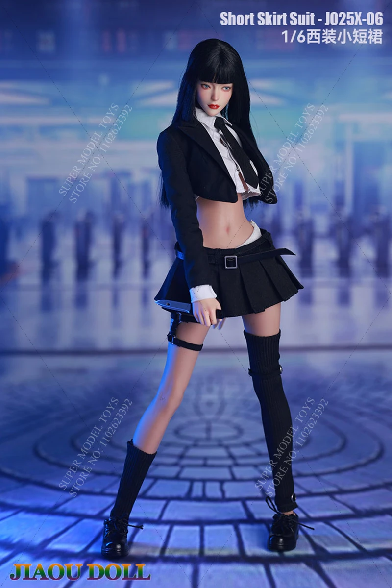 Em estoque JO25X-06 escala 1/6 feminino soldado roupas acessório saia curta terno para figura de ação de 12 polegadas modelo boneca corpo
