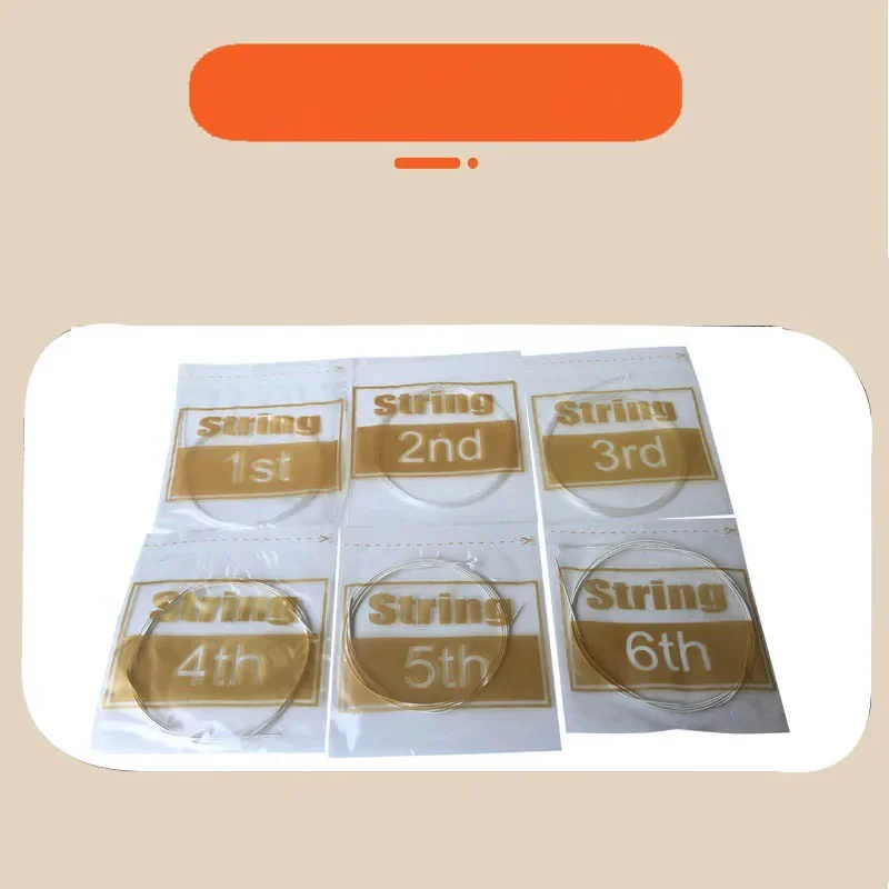 

Набор струн для акустической гитары AG01 EG01, стальные струны для электрогитары с медным сплавом, 6 штук, аксессуары для гитары