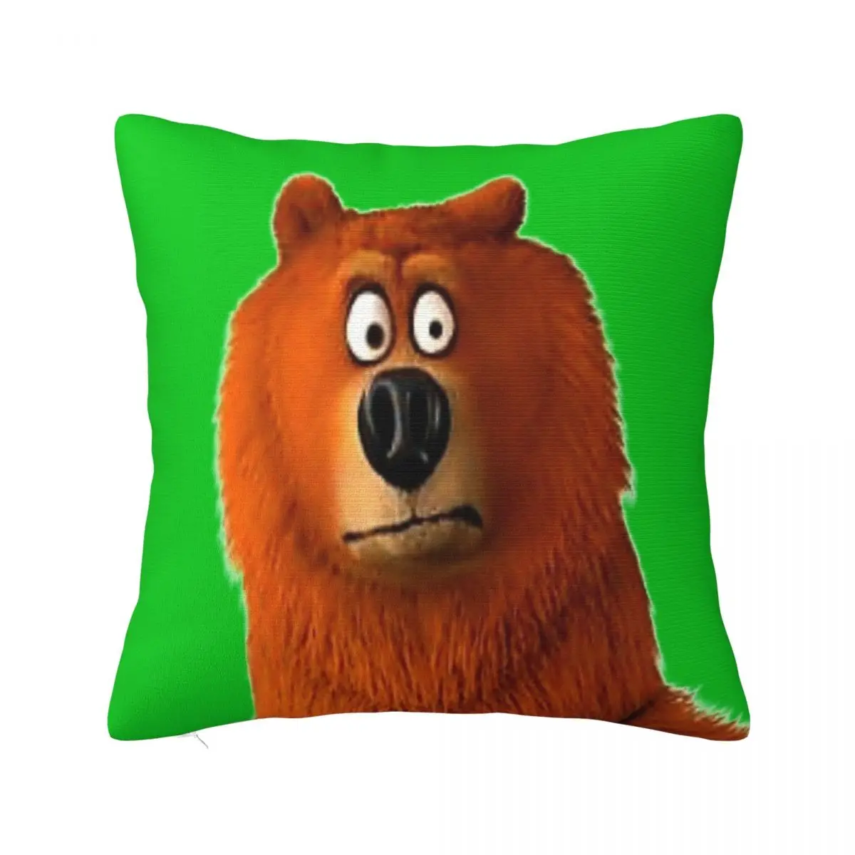 Grizzly Bear and Lemmings Funny Any Logo Cute Design Pillowcase Cushion Modern Large Size Custom Anime Pillowcase Customizable