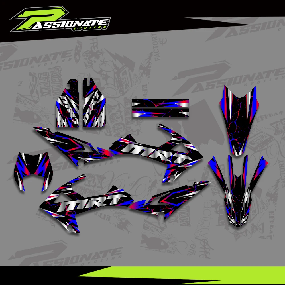 オートバイグラフィック背景デカールステッカーキット-rieju-mrt-50-sm-2022-2023-mrt50-カスタムナンバー対応