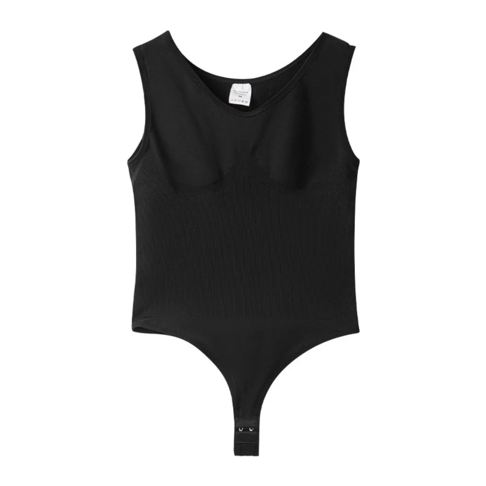 Slimmer Body Shaper Women Bodysuit Shapewear Thin Sleeveless Postpartum Slimming Sheath Seamless Thong Leotard