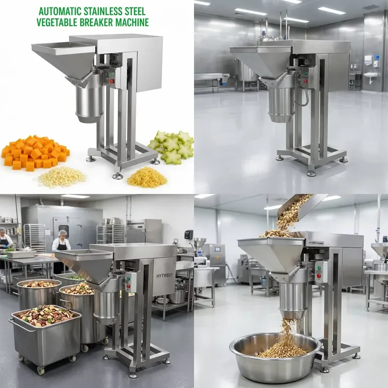 2200W Industrial Stainless Steel Automatic Vegetable Chopper for Pumpkin Ginger Food Processing Plants Heavy Duty Cutter