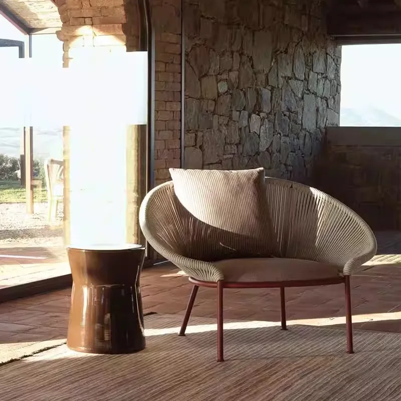 

Leisure Modern Outdoor Sofas Advanced Homestay Office Balcony Garden Sofas Nordic Decoration Furniture Gartenstuhl Lshysf