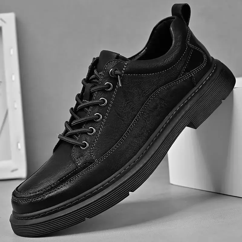 Formal Leather Shoes Men's Business Formal Wear British Style Sports Party Small Leather Shoes Men's Casual