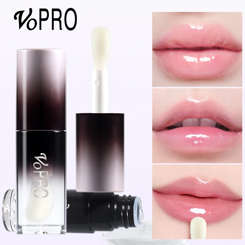 Óleo de essência de brilho labial hidratante - vitamina E, bálsamo labial hidratante e nutritivo, lábios hidratados macios de longa duração, não gordurosos e macios