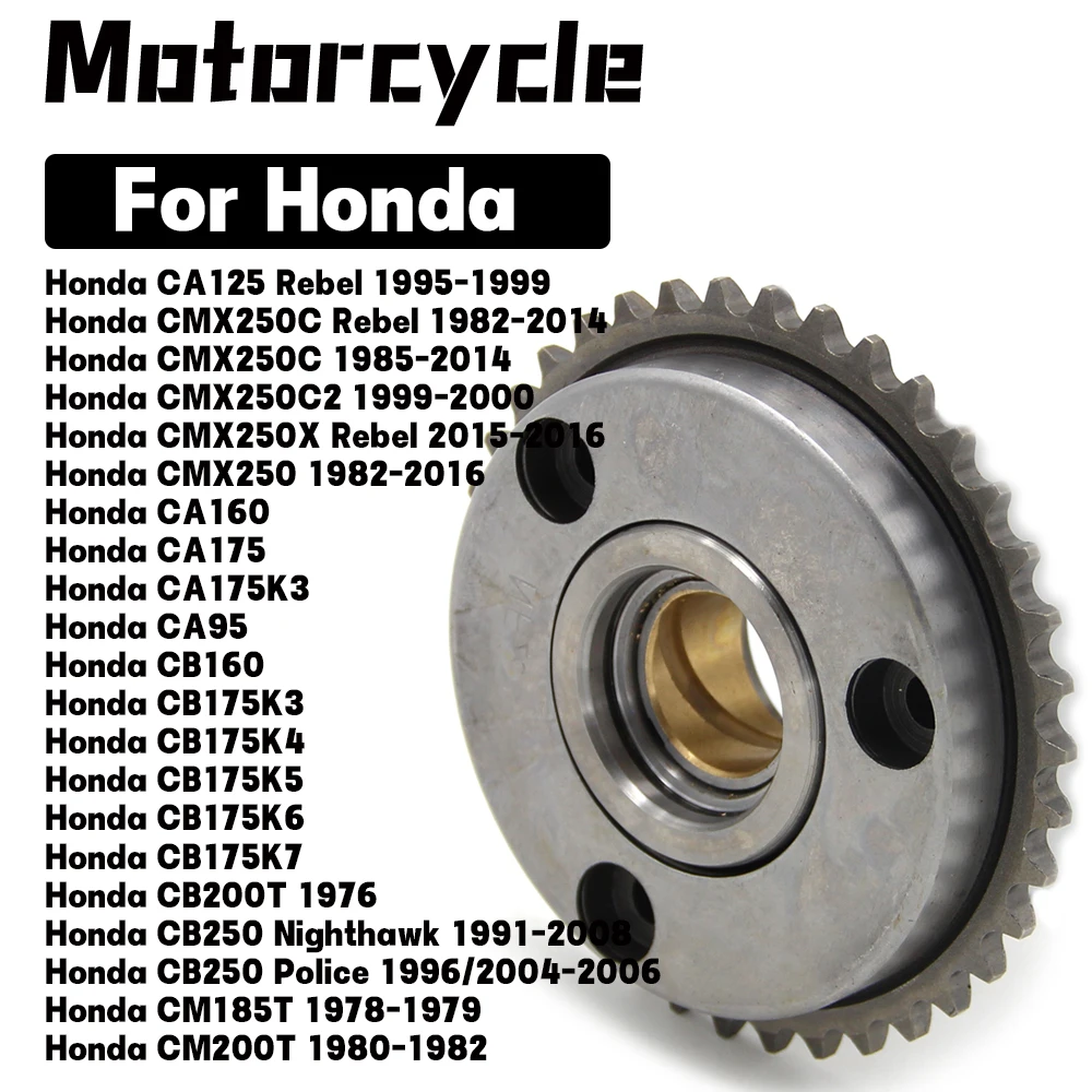 Starter Clutch Assembly For Honda CM185T CM200T CL175K4 CL175K5 CL175K6 CL175K7 CL200 CB175K3 CA95  28110-KB4-671 28120-201-040
