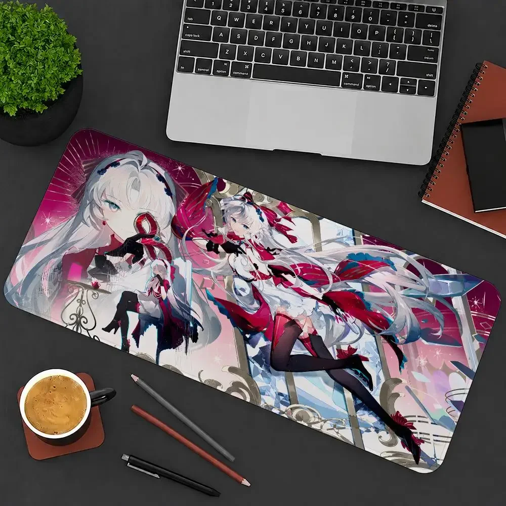 New Wuthering Waves Aemeath Changli Mouse Pad Anti-Slip Rubber Base Extended Desk Mat For Gamers Office Computer Accessories