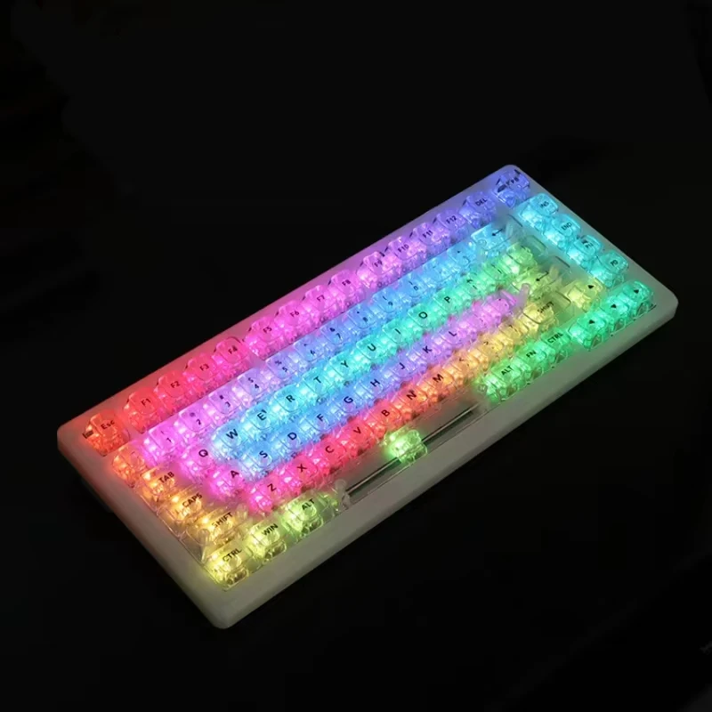 115 Key Complete Set Of Colorful Keycaps Em Height Pc Transparent Keycaps Gaming Mechanical Keyboard Keycaps