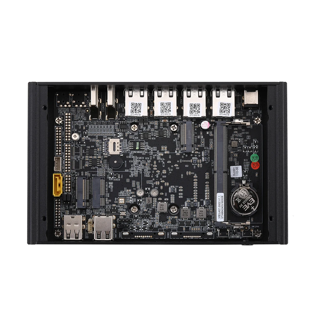 Qotom Mini PC Q10900G4-S04 Quad Core 4 2.5G LAN N97 N100 Support DDR5 RAM Fanless Computer