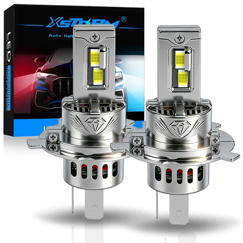 XSTORM H4 Bi-LED фары Canbus 30000LM, светодиодные лампы H4 для автомобиля, 6000K, ближний и дальний свет, автомобильные лампы с вентилятором для фар