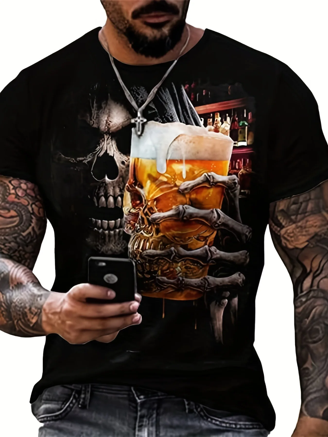 

New 3DPrint All Saints' Day Fashion Men Women T-shirt Plus Size S-7XL Four Seasons Casual Oversized Streetwear Summer Round Neck