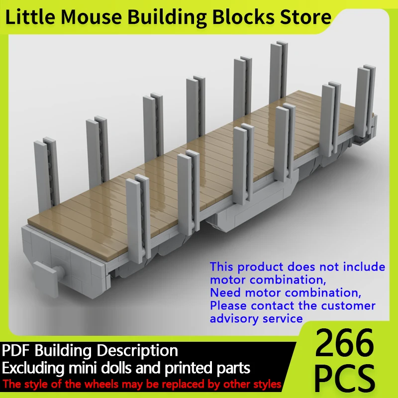 

Модель городской автомобиль MOC, строительные кирпичи, железная дорога, деревянный транспортный вагон, модульная технология, детские праздничные подарки, сборные игрушки, костюм