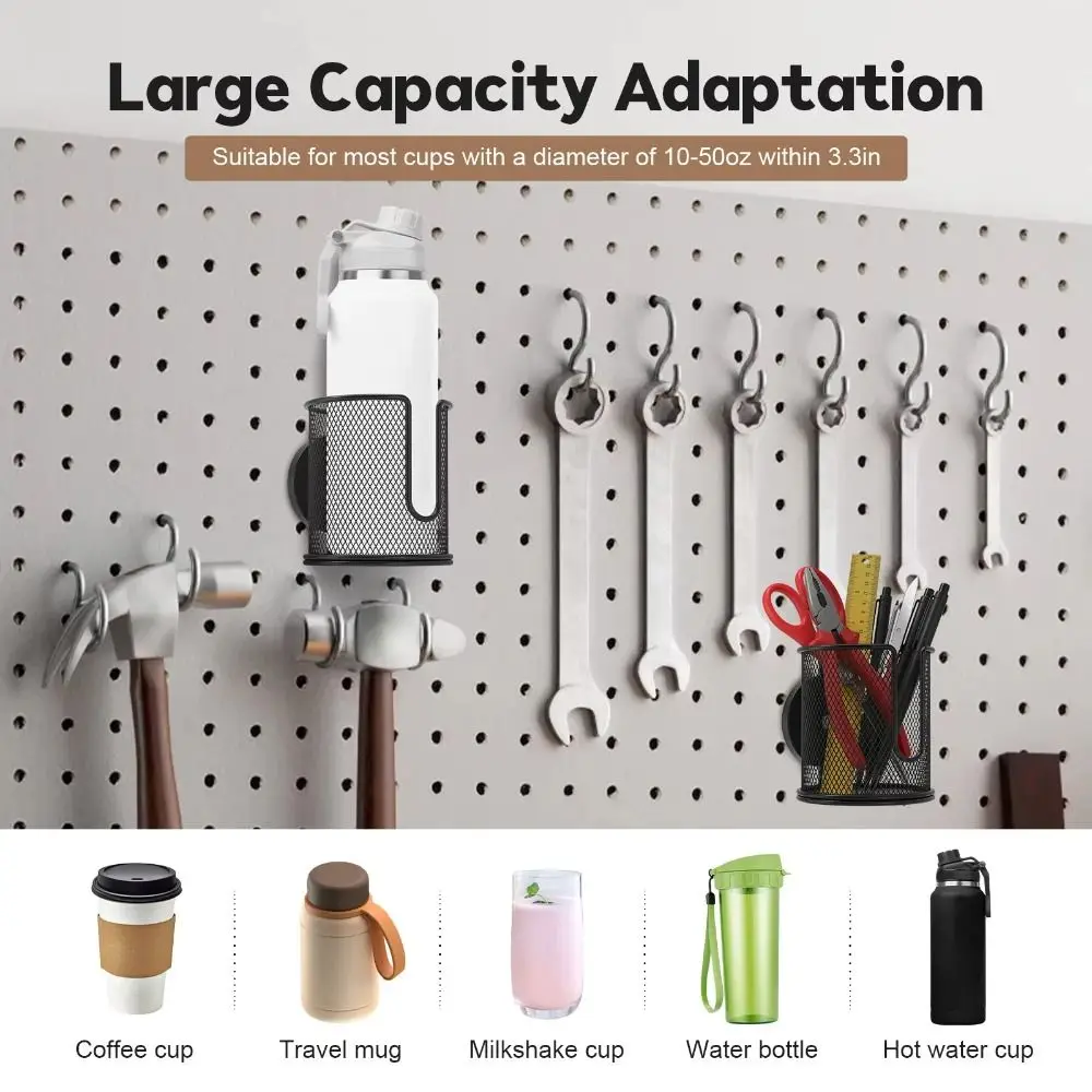 Fully Covered Magnetic Cup Holder Anti Fall Heavy-Duty Drink Holder 8.38 cm Inner Diameter Anti-Slip Magnetic Car Cup Holder