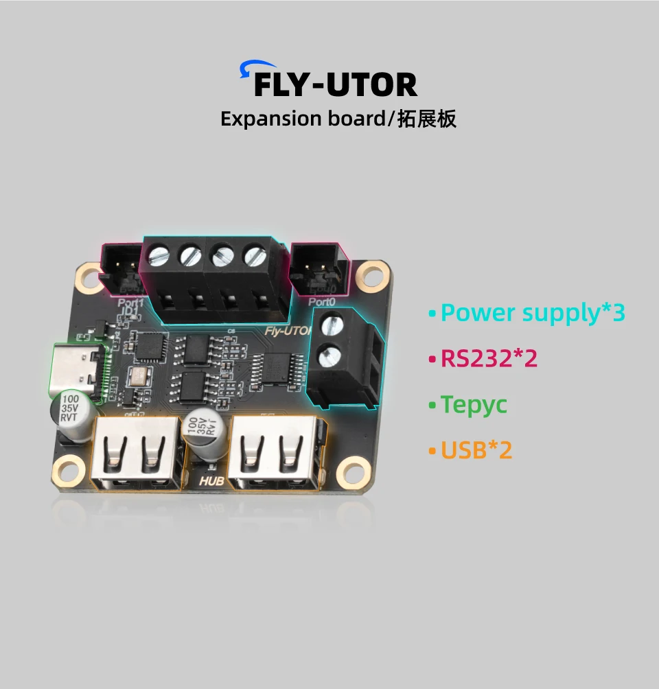 Mellow Fly-SB2040 V3 Board für Voron 2.4 R2 Trident Stealthburner CW2 Extruder Klipper RRF Eddy Canbus HeadTool PT1000 / PT100 – Detail 10