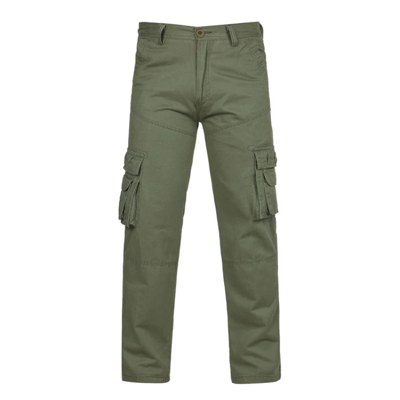 2022 herbst Winter Casual Cargo Hose Große Größe Männer Kleidung Freies Verschiffen Viele Tasche Overalls Reine Baumwolle Hosen