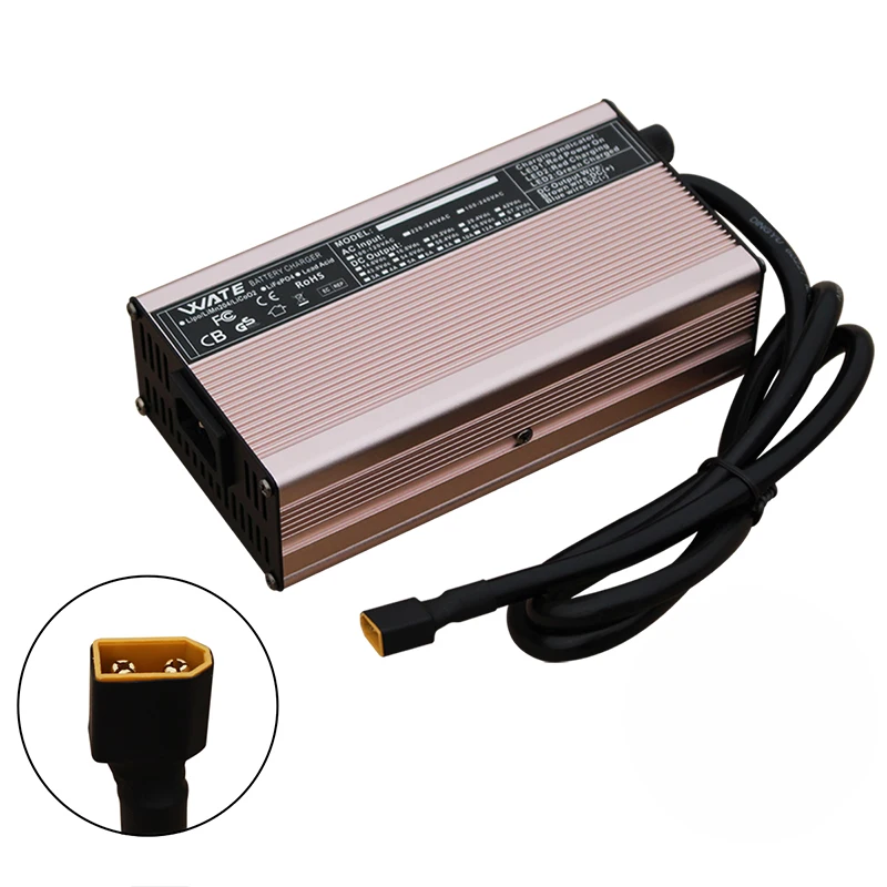 29,2V 20A LifePO4-batterijlader met Anderson XT60 8S aluminium behuizing 24V snel opladen voor 8S-batterijen
