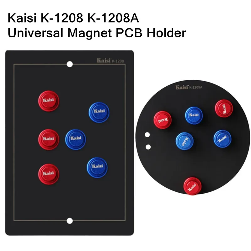 

Kaisi K-1208 A Universal PCB Board Holder Fixture for Mobile Phone Repair Motherboard Repair Glue Removal Magnetic Clamp Jig