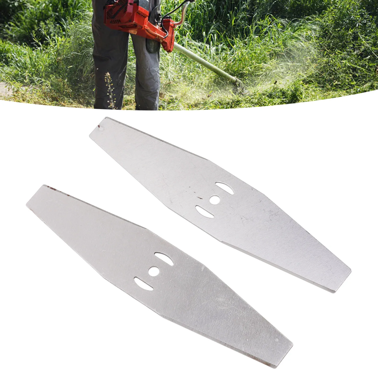 Grass Trimmer Replacement Blades Easy To Install Sharp Steel High Strength Practical Electric Mower Blades for Lawn Mowers