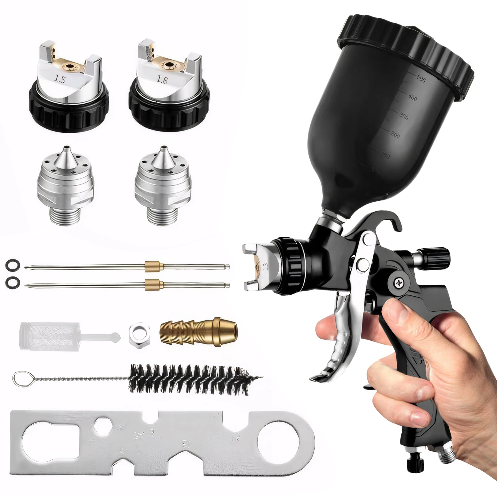 

HVLP пистолет-распылитель для ремонта автомобиля, пистолет-распылитель, пневматический распылитель с высокой распылением для автомобильной мебели, покраски металлических поверхностей