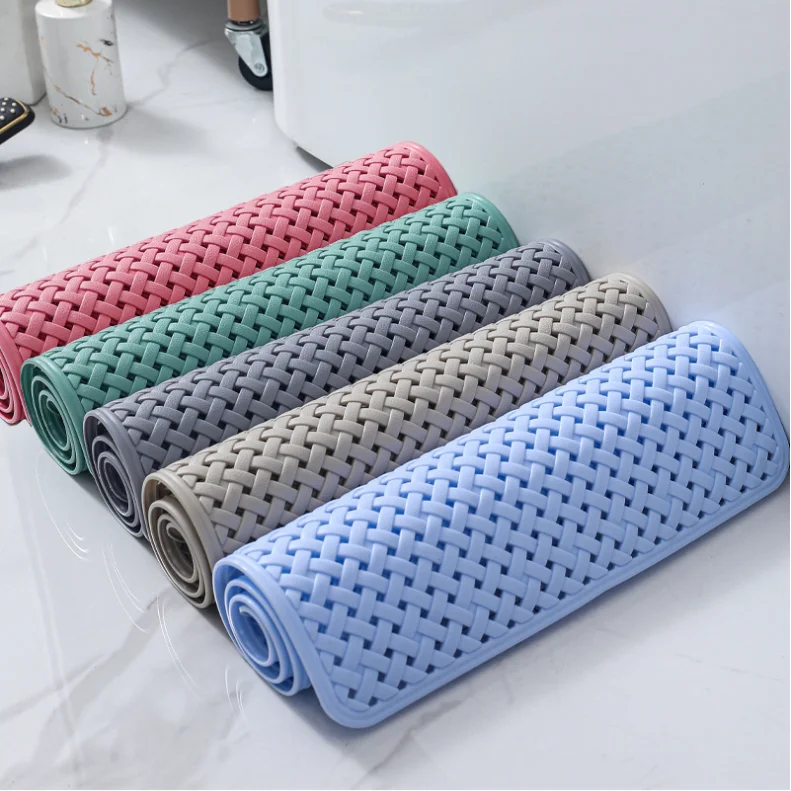Non Slip Bathtub Mat,Extra Long Bath Mats with Strong Suction Cups,Soft Shower Stall Mat for Bathroom