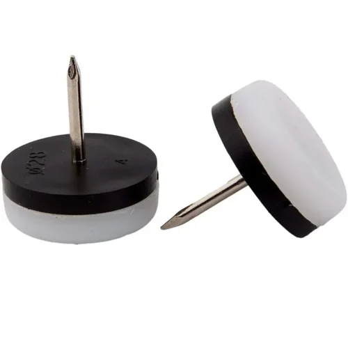 Imagen 2 del producto 10 Uds. De almohadillas redondas para muebles de fieltro, protectores de suelo para patas de silla marrón y blanco, para muebles, sillas, mesas, escritorio, sofá y tocador