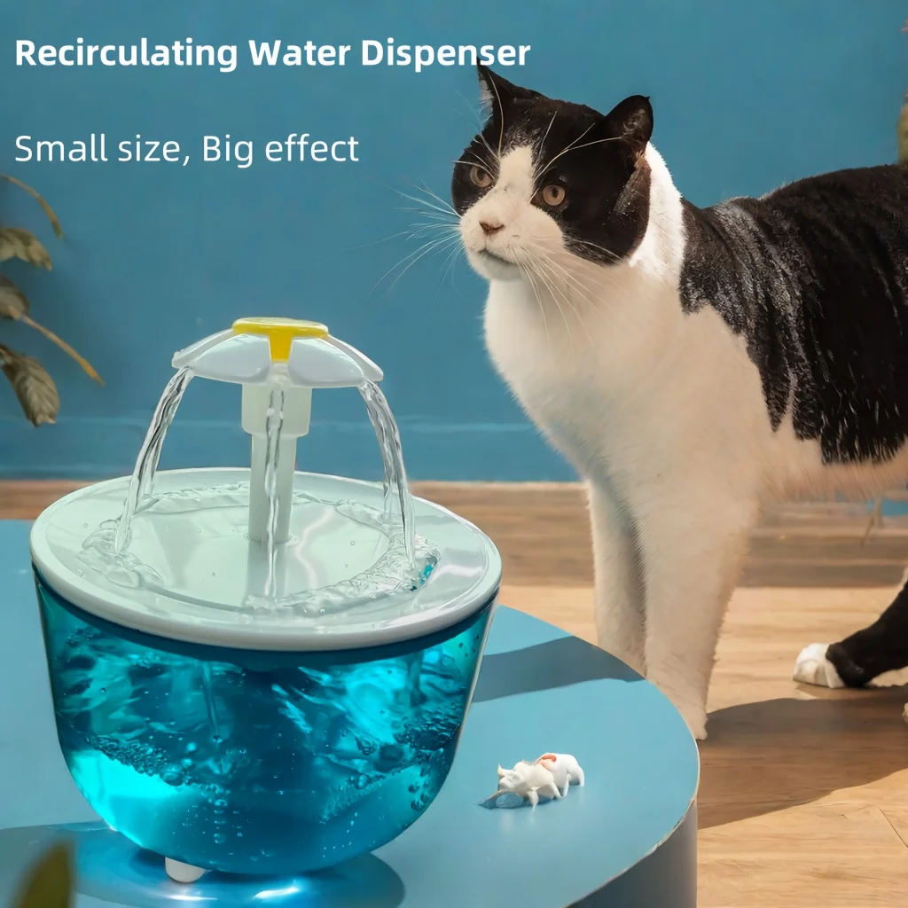 Quiet 50.72oz Cat Water Fountain - Usb Powered, Low Voltage, No Battery Needed, Includes Filter Pad For Fresh Drinking Water