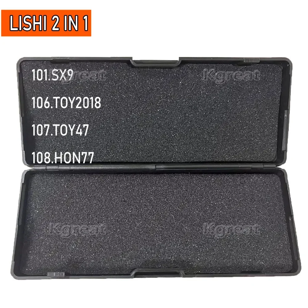 087-108 Lishi 2 в 1 VA2T VAC102 WT47T YH35 YM15 YM23 YM28 YM30 ZD30 DAT12R HU71 K5 для d2017 Kia2018 SX9 TOY2018 TOY47 HON77