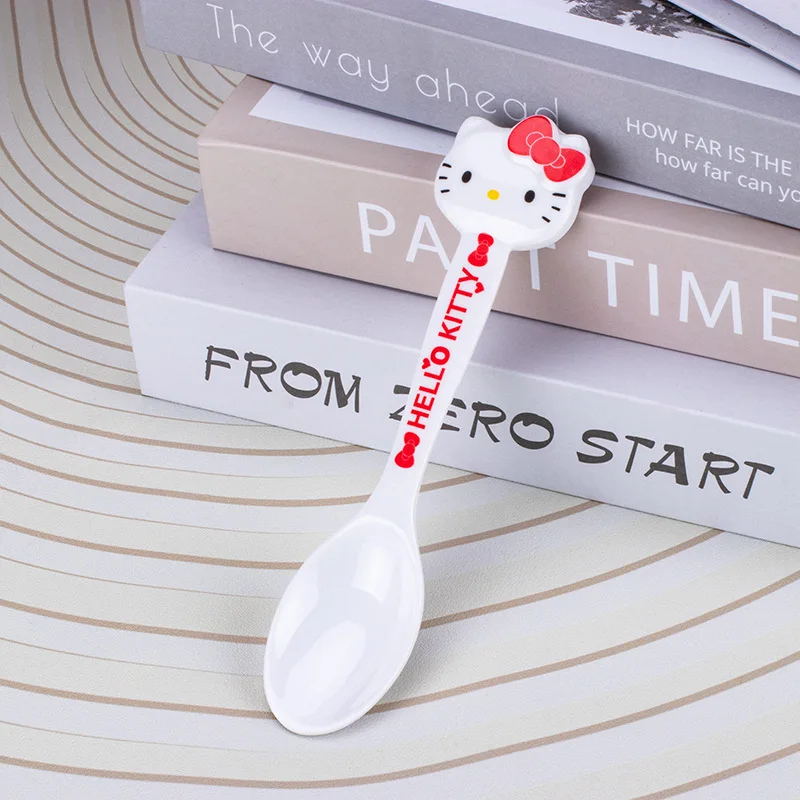 New Kitty Tableware Kuromi Cartoon Cute Creative Kawaii Children\'s Tableware Soup Spoon Girl and Boy for Gifts