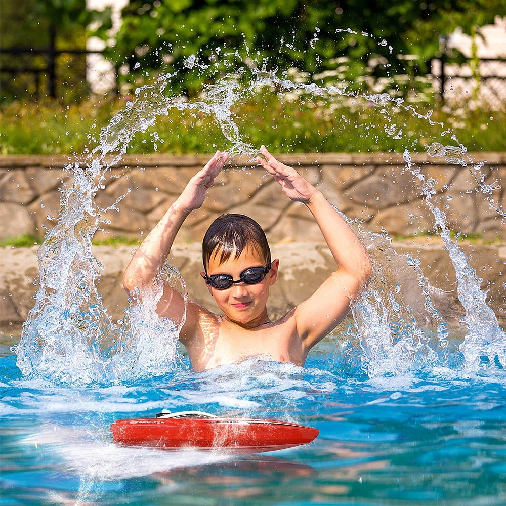 子供用リモコンボート,2.4g,ボート,屋外玩具,ダブルモーター,PVC,高速,スピード