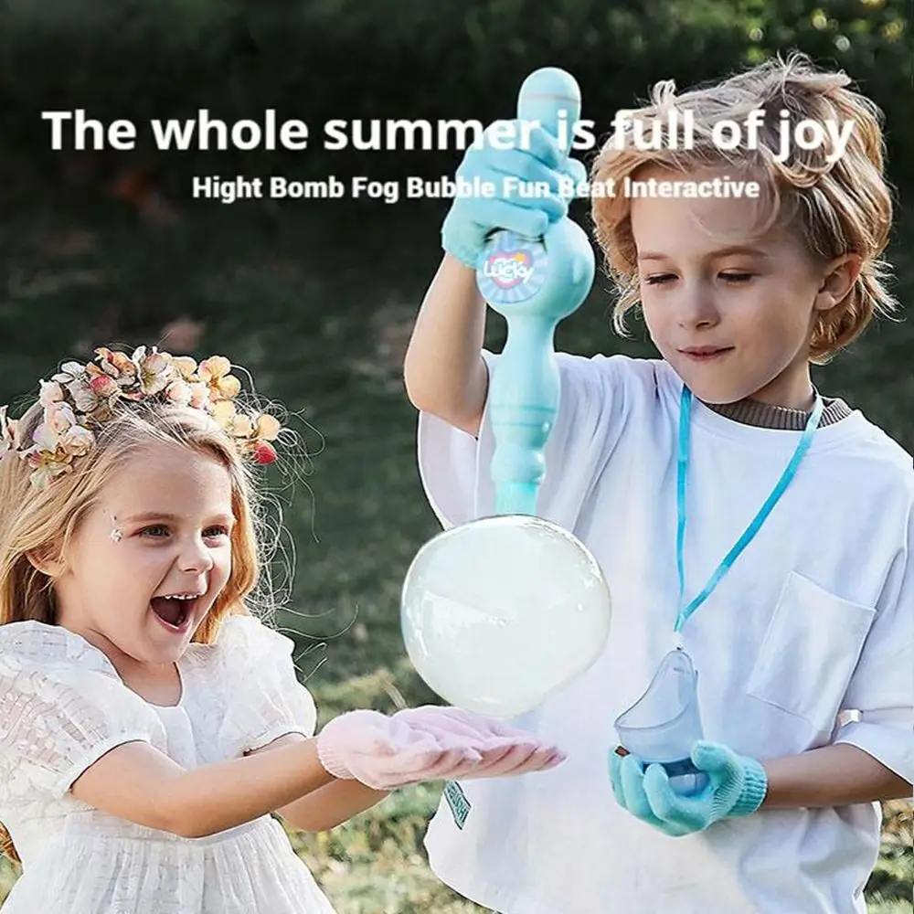 Colorful Bubble Machine Lightweight Design Interactive Play Magic Interactive Fog Bubbles Machines Automatic Bubble Blower