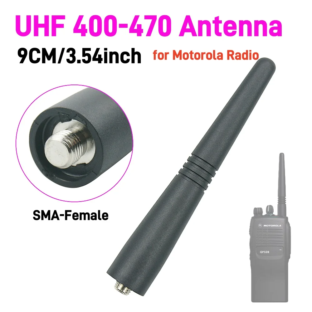 9 см/3,54 дюйма UHF 400-470 Антенна для Motorola Radio GP340 GP300 GP328 GP344 GP380 GP88 GP338 HT750 HT1250 PR400 P110 PRO1150