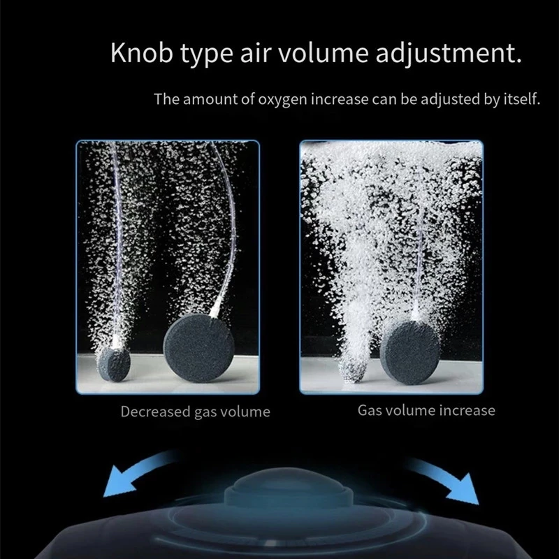 4W/6W/9W/15W 물고기 탱크 통풍기 펌프, 물고기 통풍기, 소형 가정용 통풍기, 매우 조용한 공기량 통풍기, 산소 펌프 adjustab