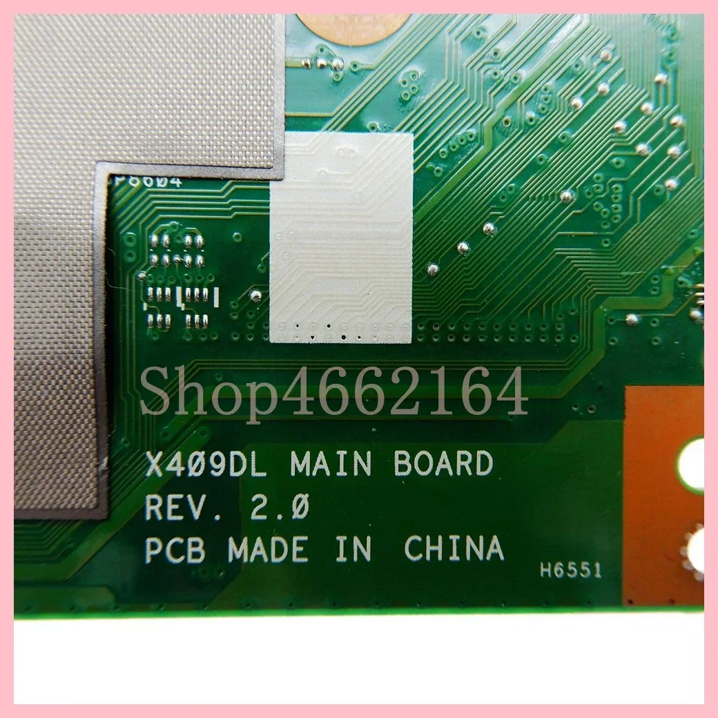 Imagem -04 - com r3 r5 r7 Cpu Laptop Placa-mãe para Asus X409da X409dj dl D409da X509da X509dl X509dj D509da M409da M509da Placa-mãe X409dl