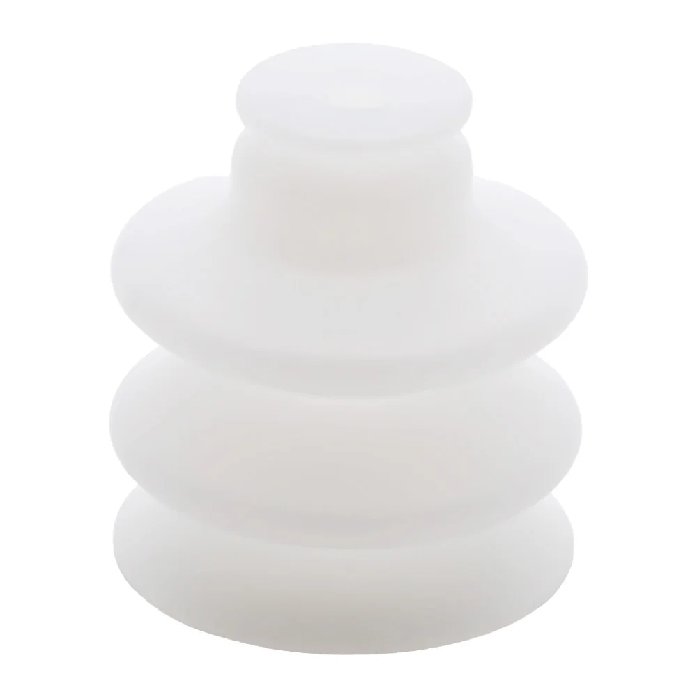 

1 PCS Vacuum Suction Cup Corrugated Lightweight Type Material Silica Gel Milky White Color Disc Diameter 12mm 20mm 40mm GXQC