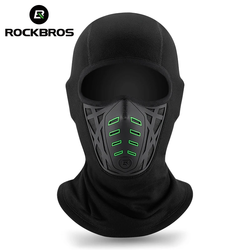 ROCKBROS Ski Maskss Balaclava Full Face Cover Head Warmer Windproof Cycling Mask Hat Thermal Fleece Balaclava