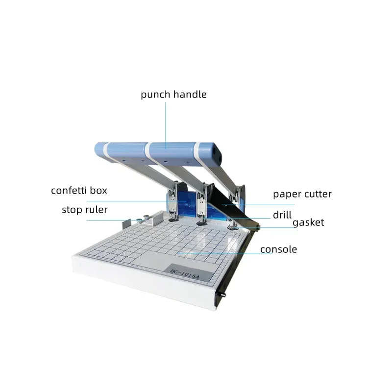 DC-1015A Manual three-hole personnel file file can be trimmed and punched binding machine