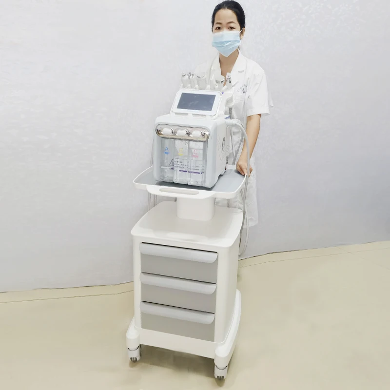 Dental Clinic Special Mobile Base Beauty Instrument Cart Multi-functional Hair Tools Storage Car