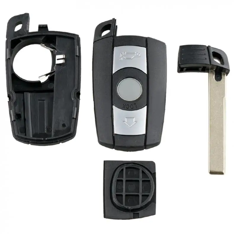 مفتاح السيارة عن بعد استبدال قذيفة ، 3 أزرار ، قذيفة ، إدراج ، يصلح ل 1 ، 120 ، E60 ، E61 ، E70 ، E81 ، E87 ، 3 ، 320 ، E90 ، E91 ، E92 ، 5 ، X1