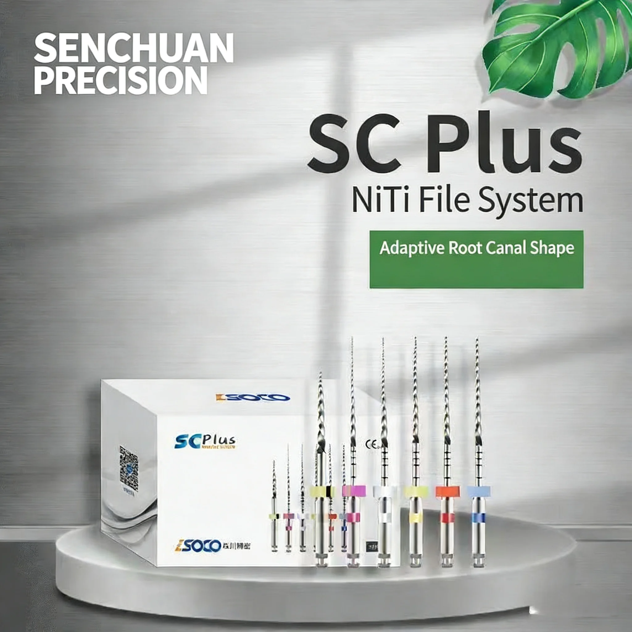 

6Pcs/Box SOCO PLUS NiTi Endo Files, Heat-Treated Flexible Rotary Files for High Precision Dental Treatment